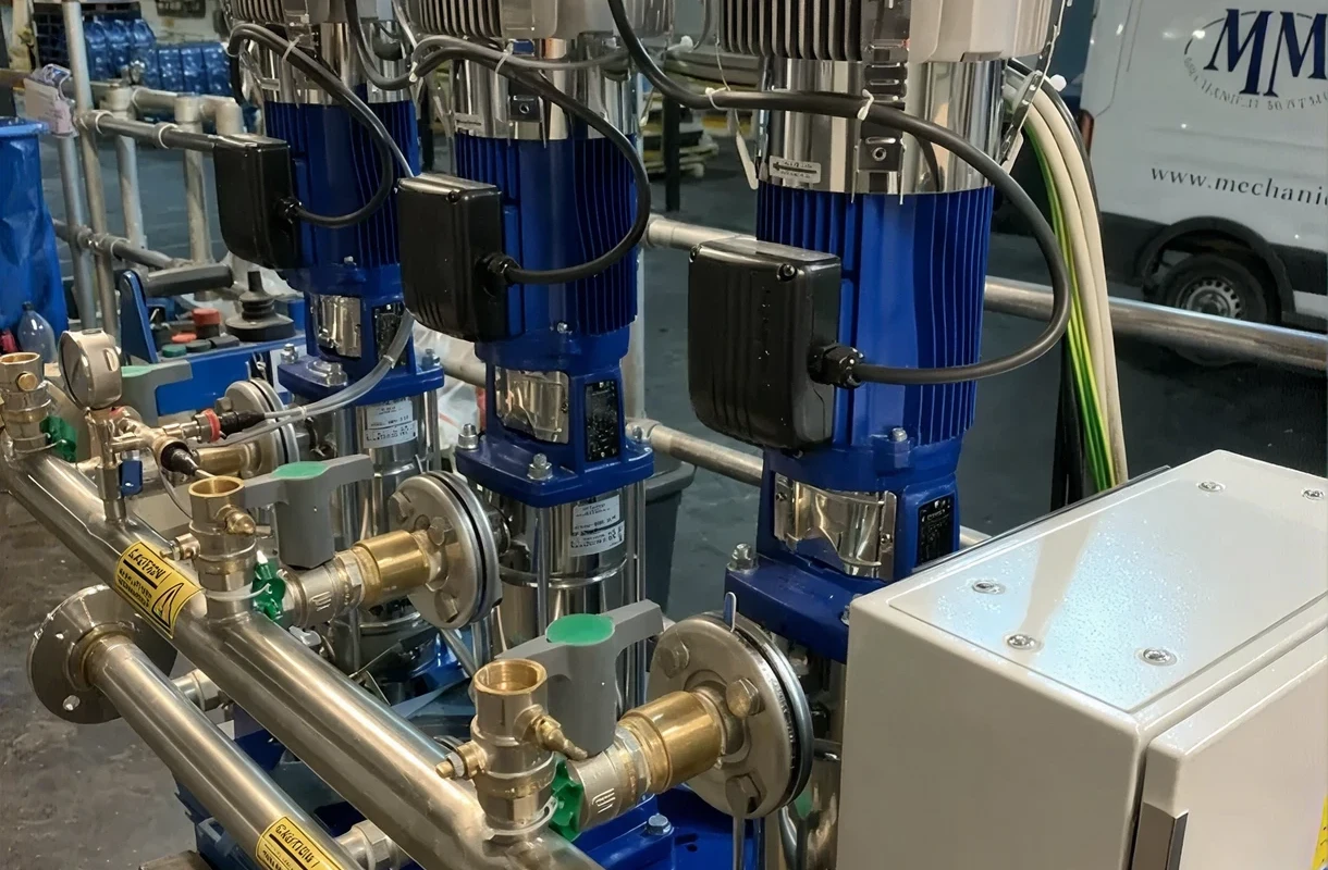 Industrial pumps and piping system