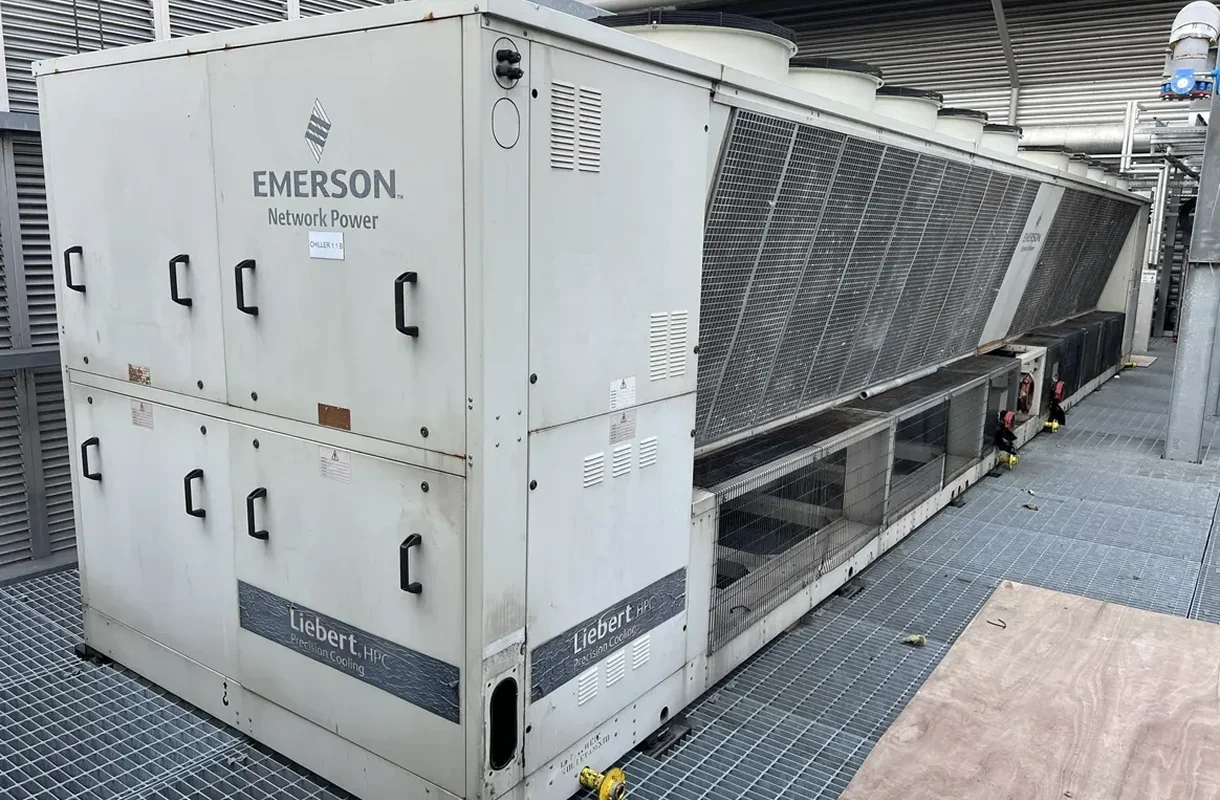 Large air conditioning unit exterior view